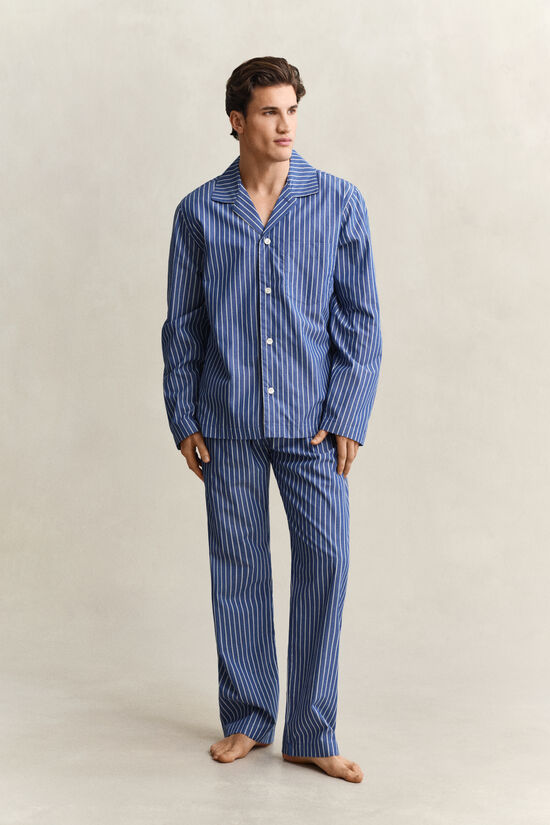 Striped Poplin Pajama Set