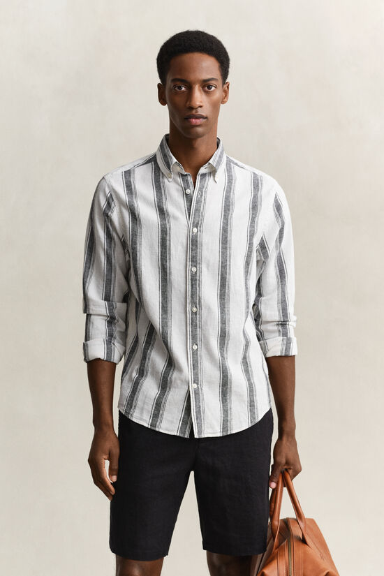 Striped Linen Blend Shirt
