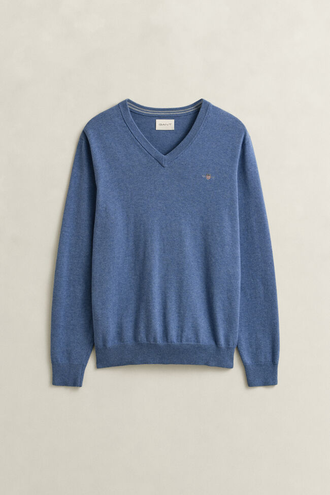 Classic Cotton V-Neck Sweater