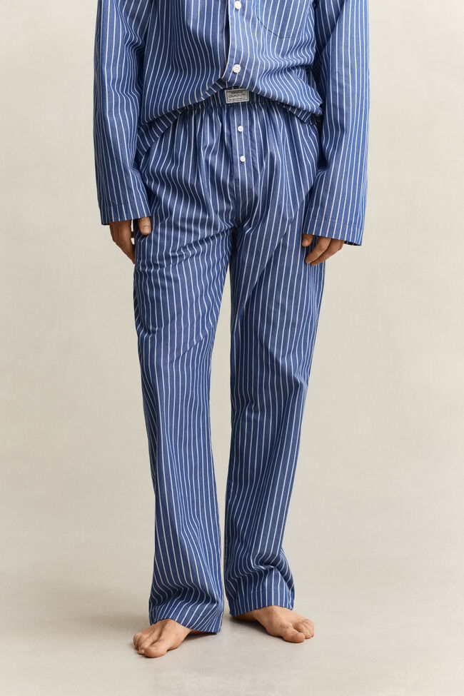 Striped Poplin Pajama Set