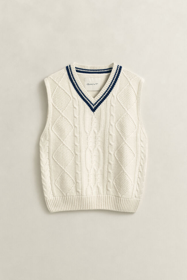 Cable Knit Vest