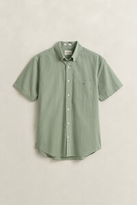 Gingham Classic Poplin Short Sleeve Shirt
