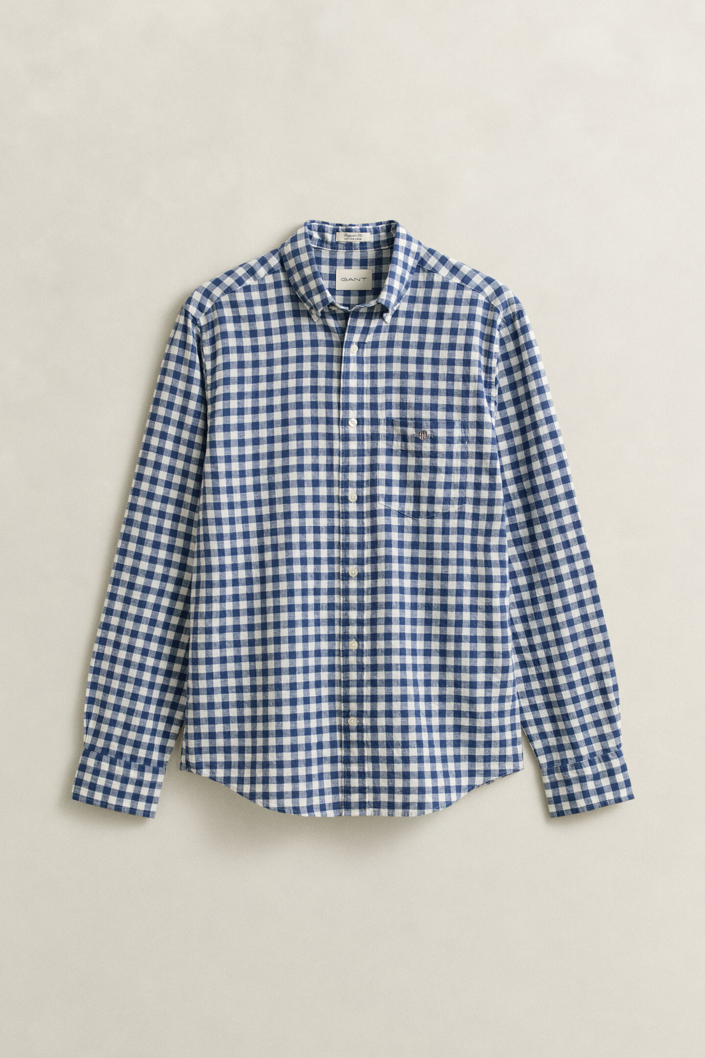 Gingham Linen Blend Shirt