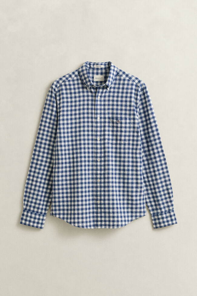 Gingham Linen Blend Shirt