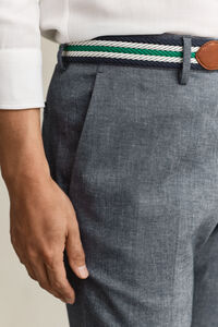 Indigo Herringbone Suit Pants