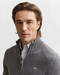 Casual Cotton Half-Zip Sweater