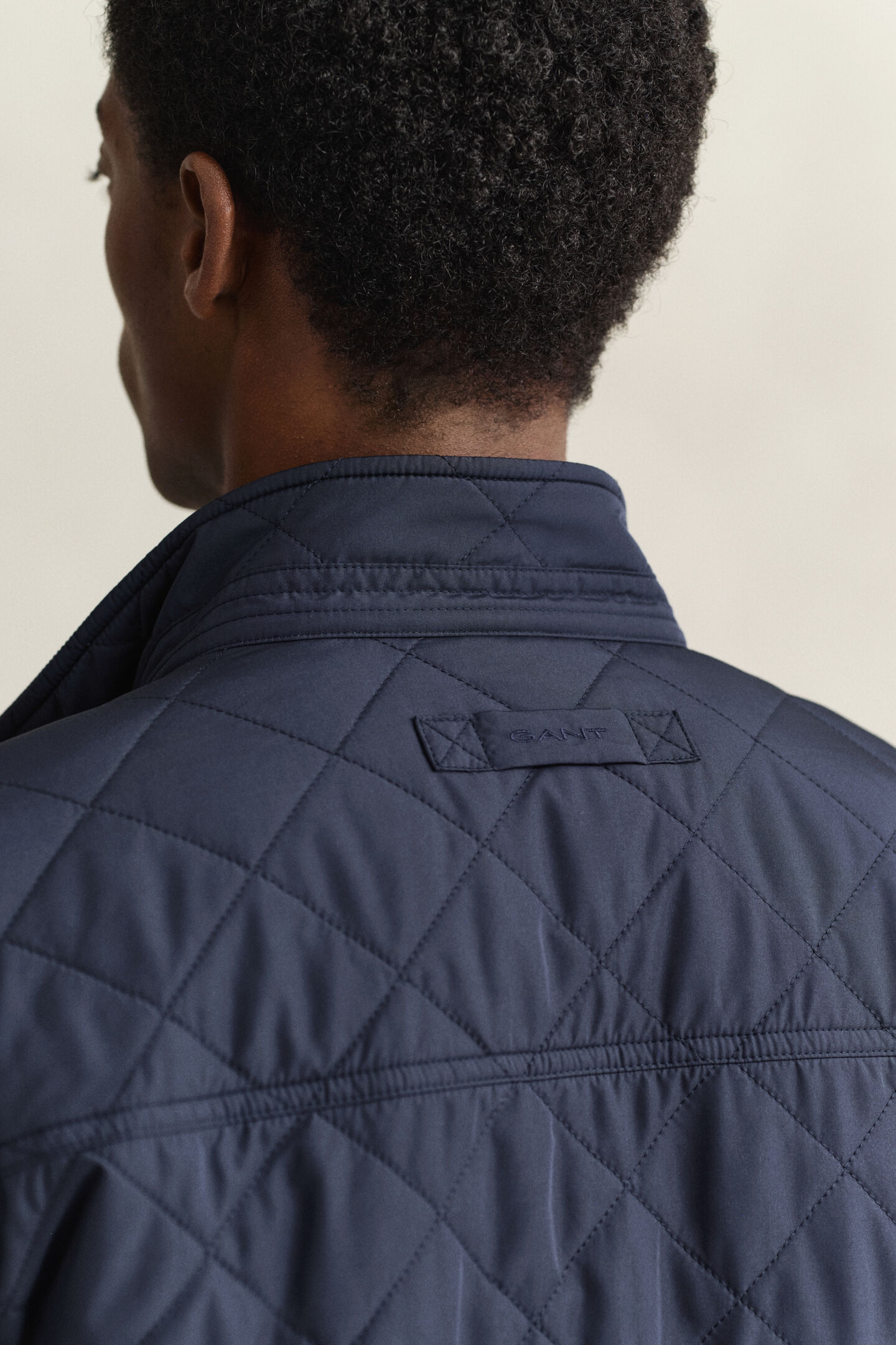 Quilted Windcheater Mid-Length Jacket