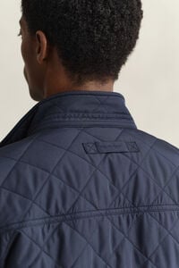 Quilted Windcheater Mid-Length Jacket