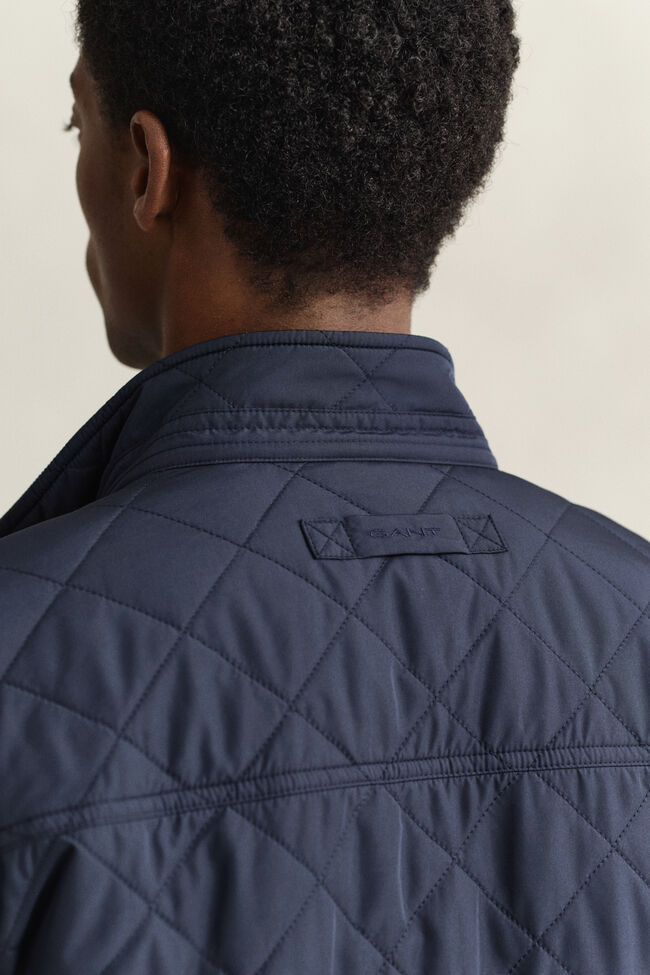 Quilted Windcheater Mid-Length Jacket