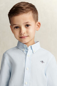 Boys Shield Striped Oxford Shirt