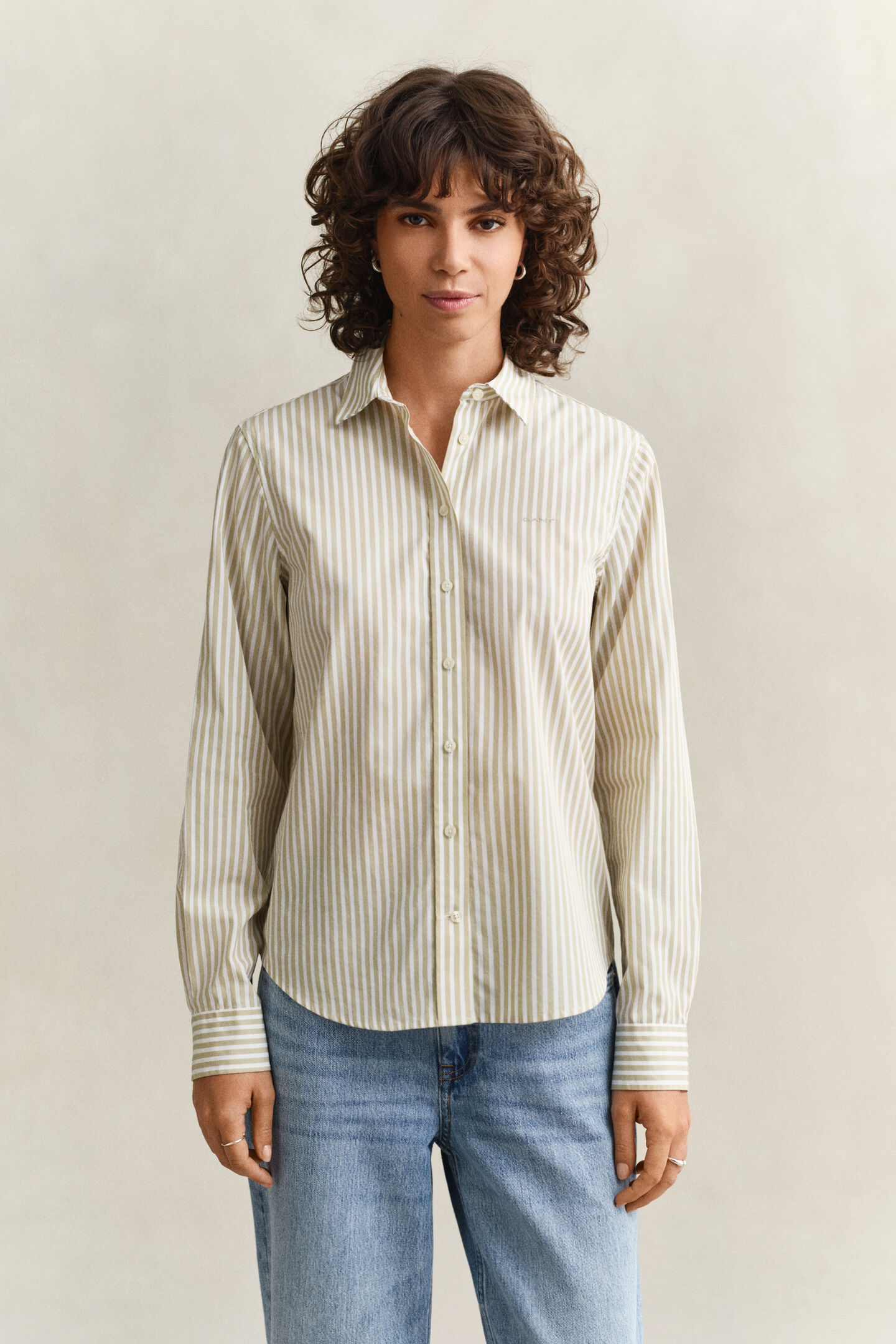 Regular Fit Classic Striped Poplin Shirt