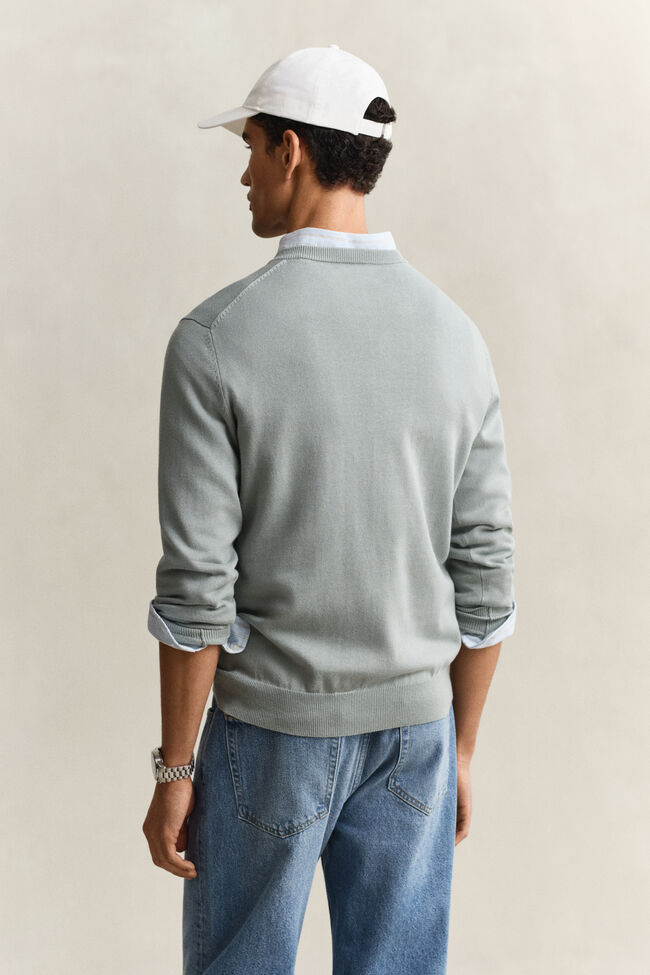 Classic Cotton V-Neck Sweater