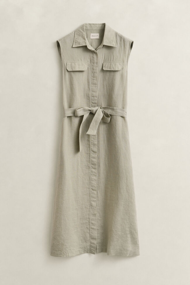 Sleeveless Linen Dress