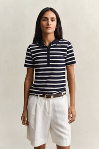 Striped Piqu&eacute; Polo Shirt