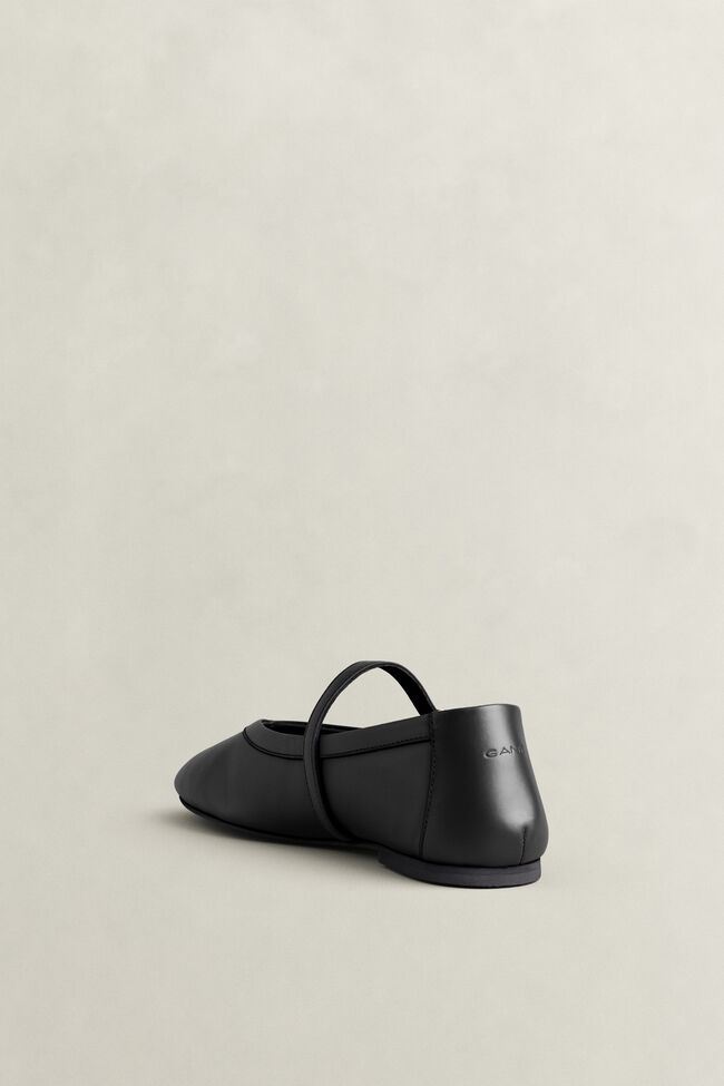Chadii Leather Ballet Flats