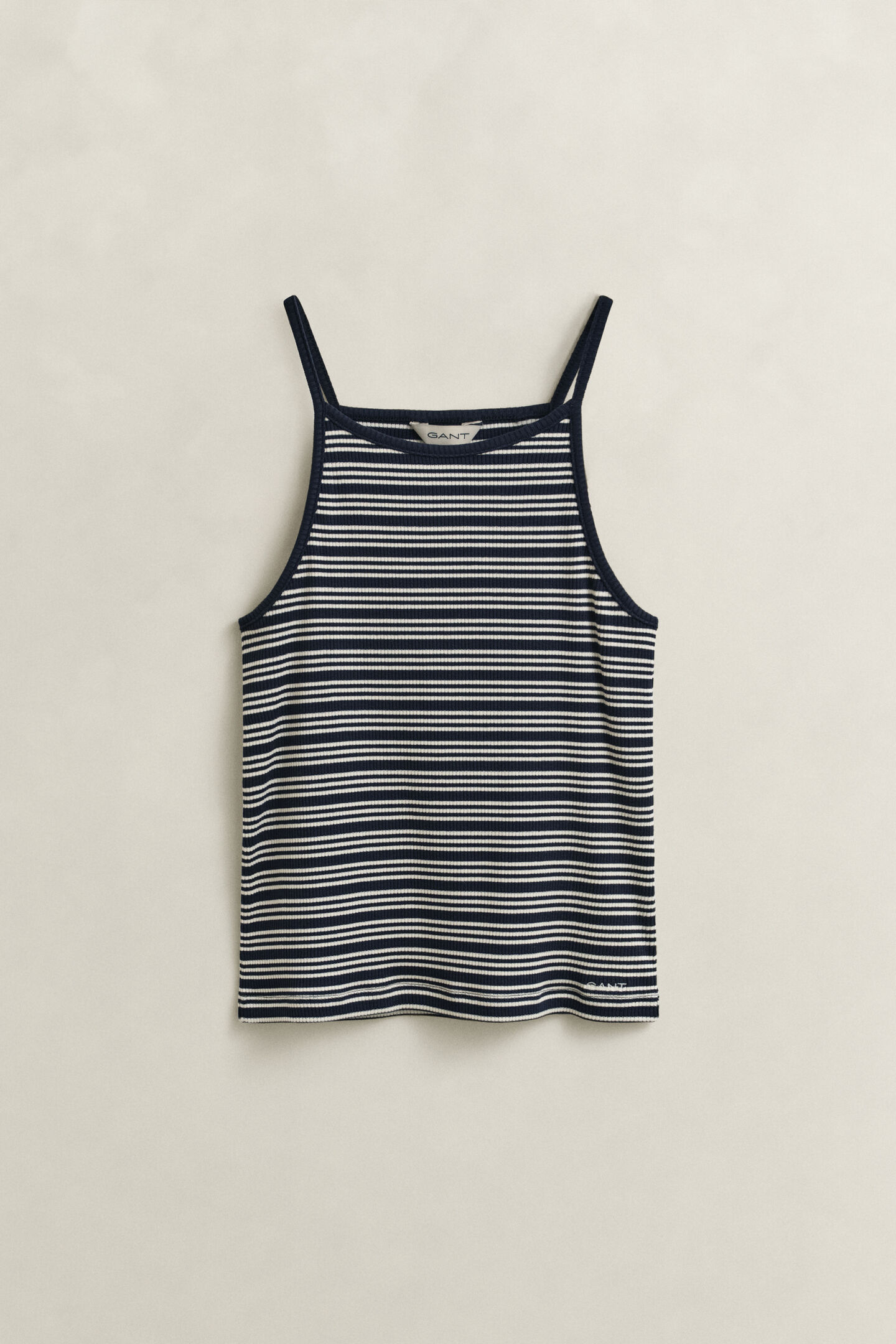 Striped Halterneck Tank Top