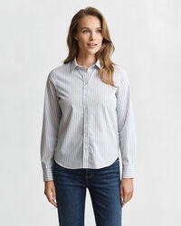 Regular Fit Striped Poplin Shirt
