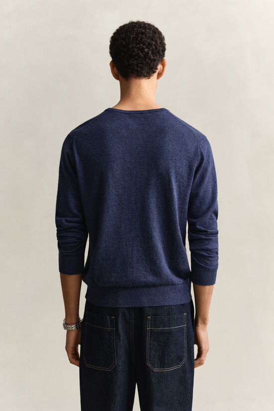 Slub Cotton Blend Sweater