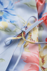 Floral Frilly Wrap Dress