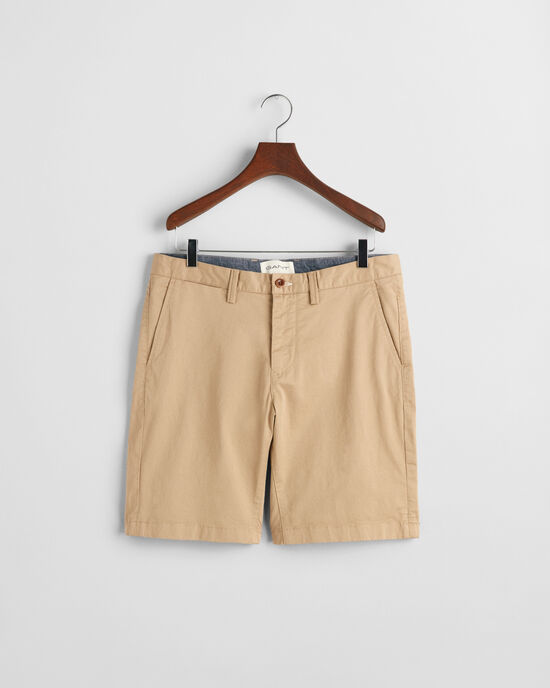 Slim Fit Twill Shorts