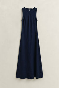 Bias Cut Linen Midi Dress