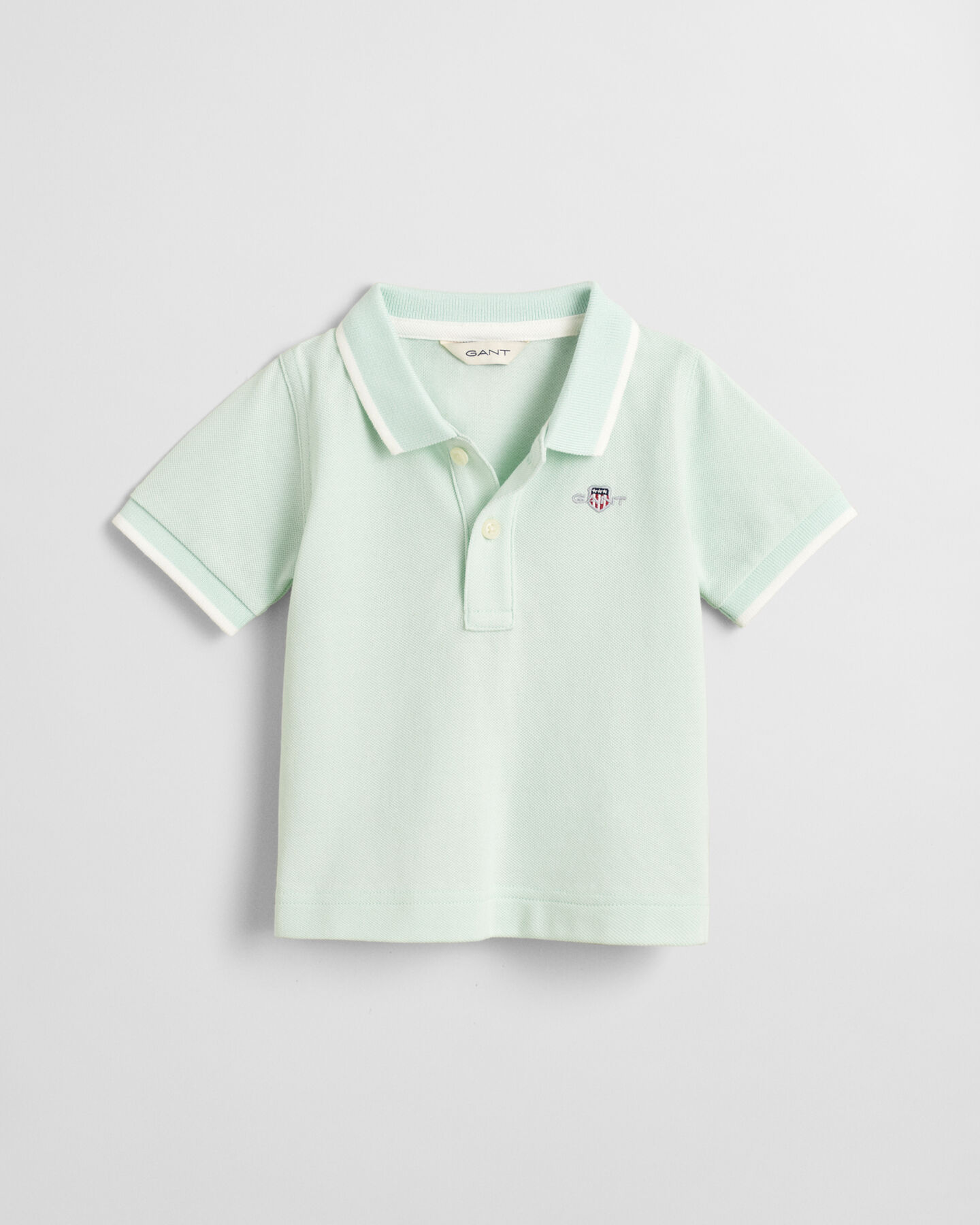 Baby Contrast Tipped Piqué Rugger