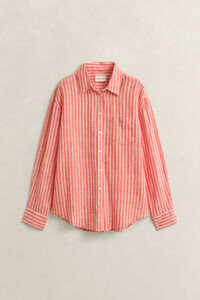 Relaxed Fit Striped Linen Shirt