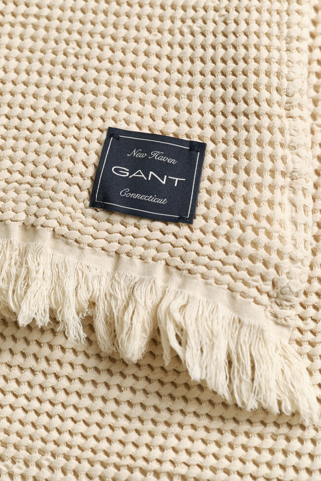 Waffle Textured Cotton Throw