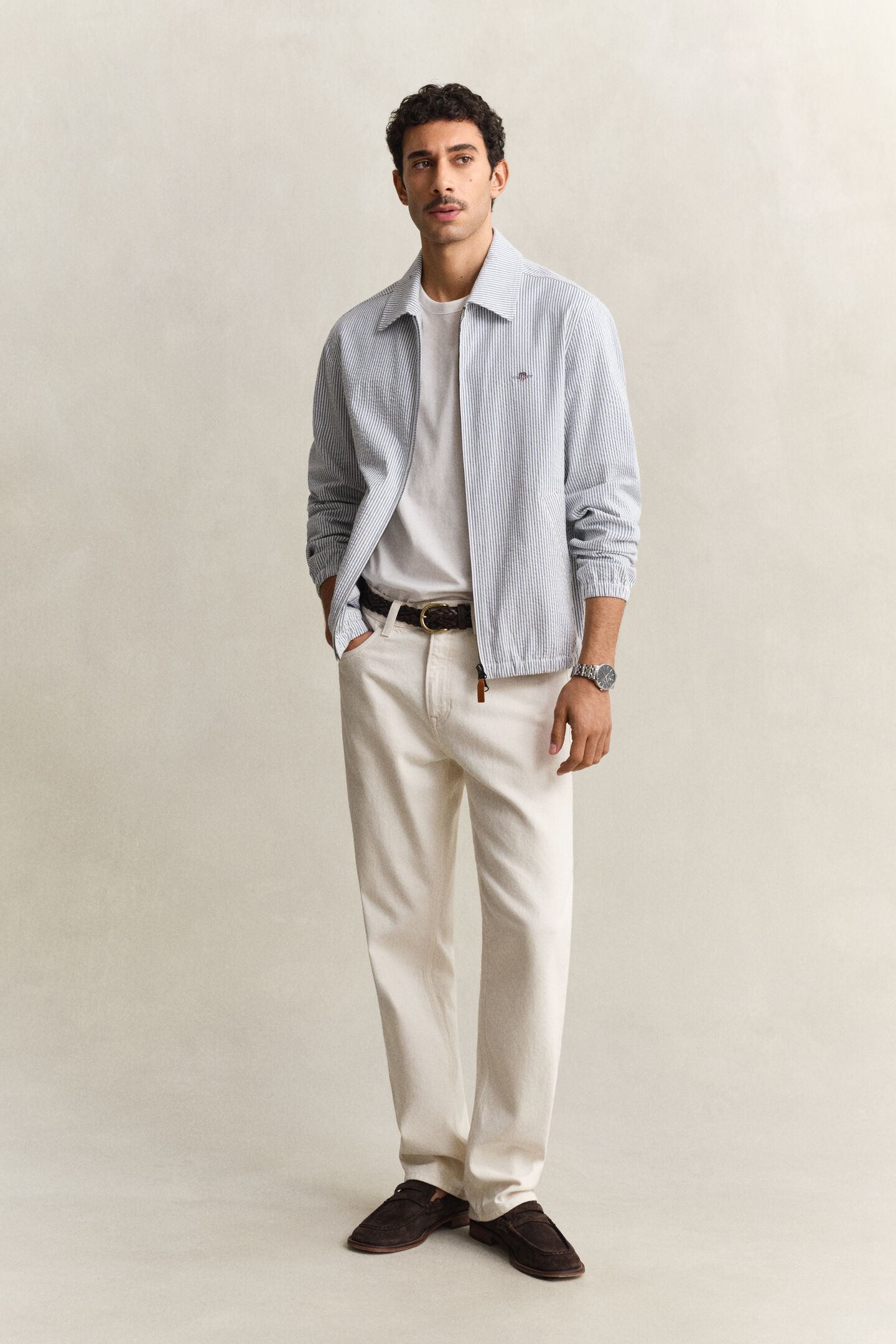 Seersucker Windcheater Jacket