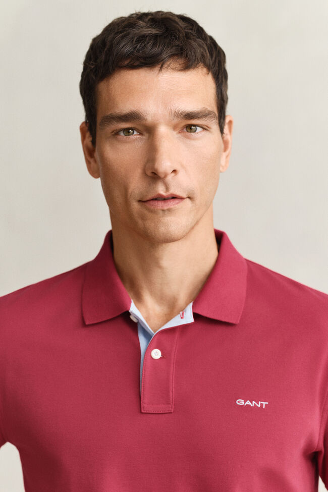 Contrast Piqu&eacute; Polo Shirt