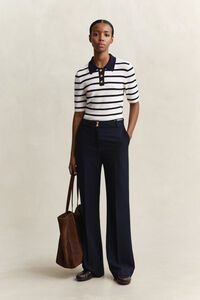 Striped Knitted Rugger