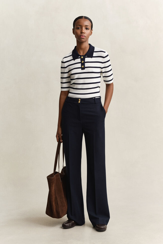 Striped Knitted Rugger