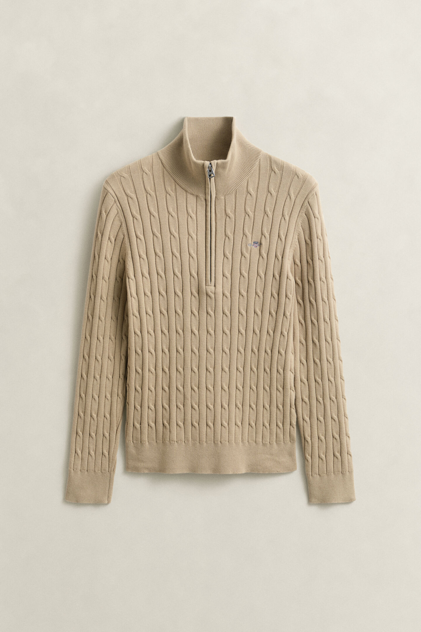 Cable Knit Half-Zip Sweater