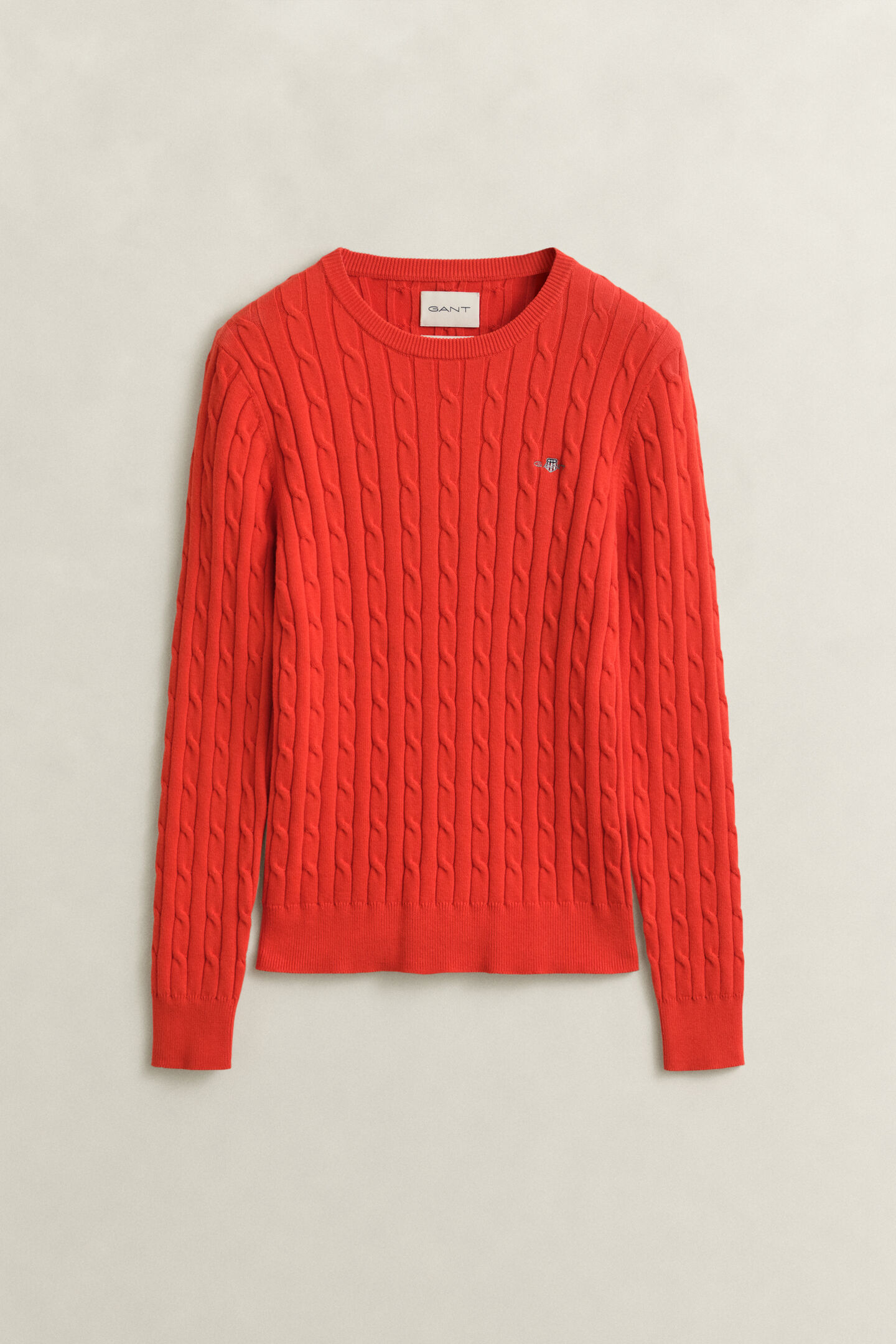 Cable Knit Crew Neck Sweater