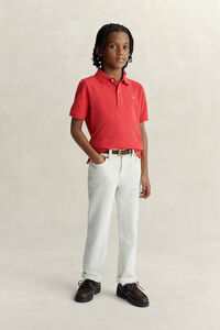 Teens Shield Piqu&eacute; Polo Shirt