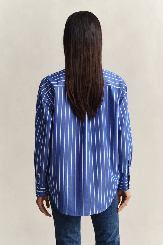 Relaxed Fit Classic Striped Poplin Shirt