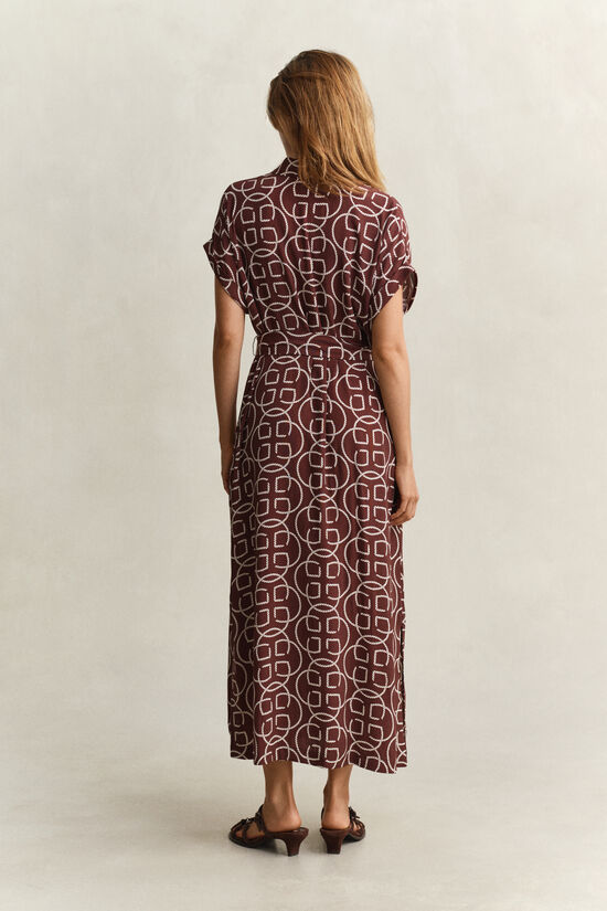 Monogram Cap Sleeve Dress