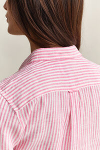 Regular Fit Striped Linen Shirt