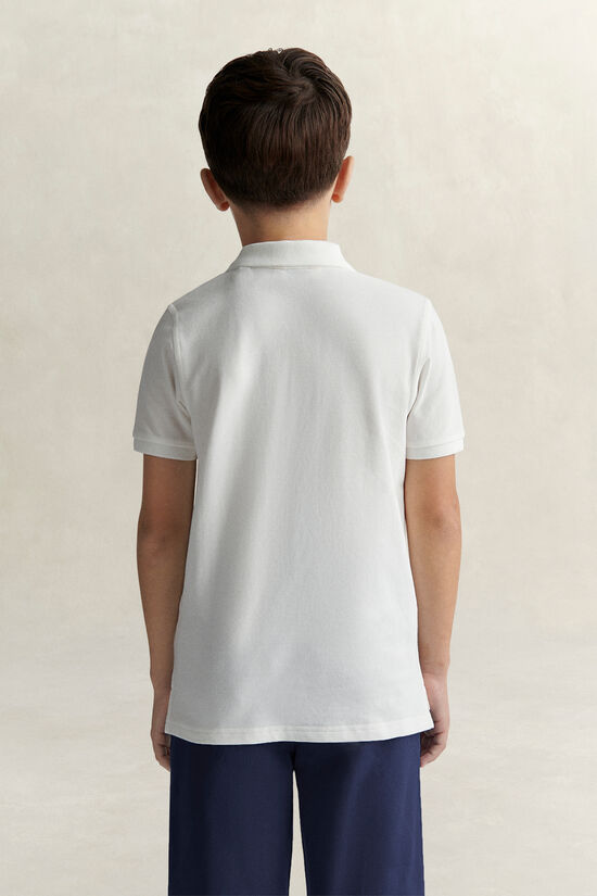 Teens Shield Piqu&eacute; Polo Shirt