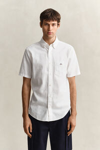 Linen Blend Short Sleeve Shirt
