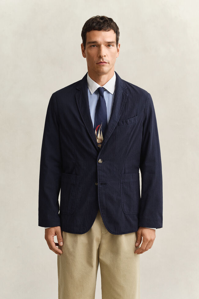 Seersucker Blazer