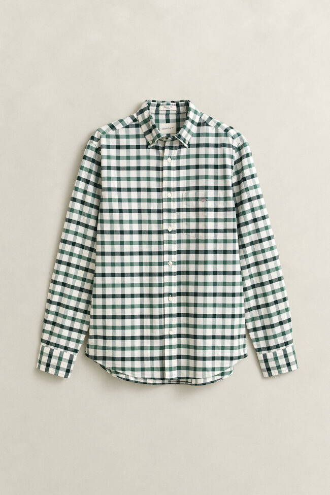 Regular Fit Checked Oxford Shirt