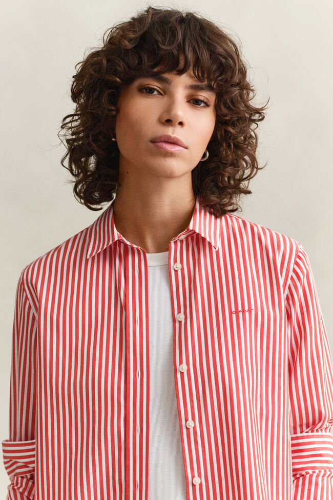 Regular Fit Classic Striped Poplin Shirt