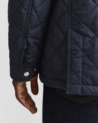 Quilted Windcheater Mid-Length Jacket