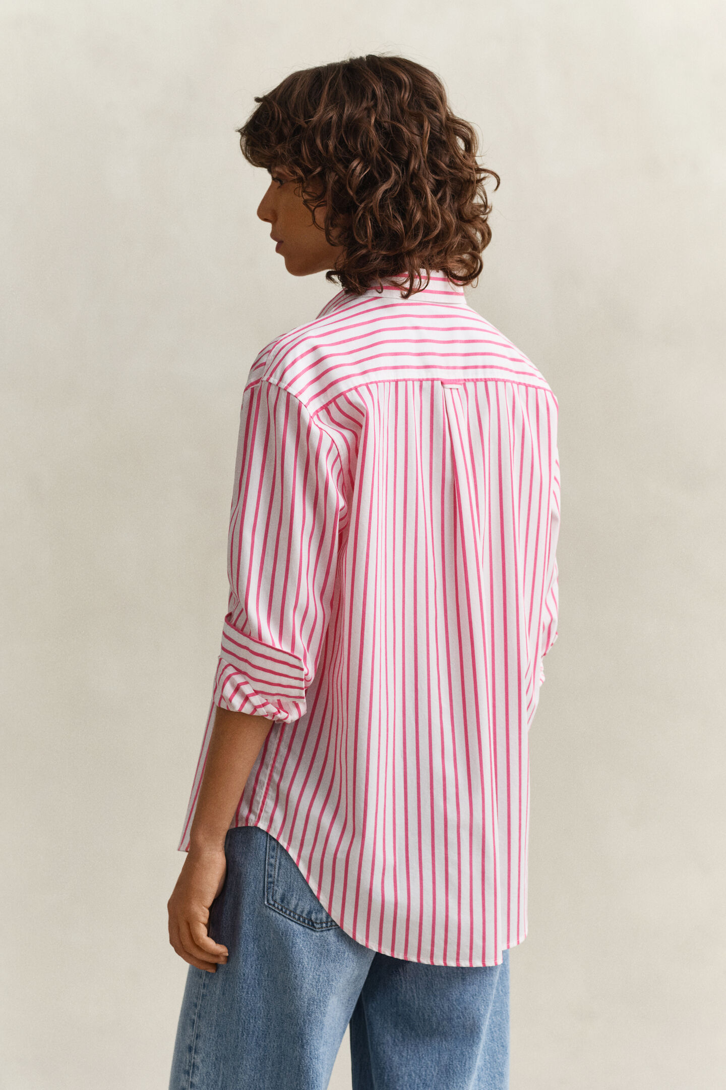Relaxed Fit Classic Striped Poplin Shirt