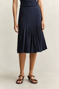 Bias Cut Flared Skirt