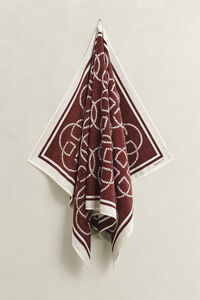 Monogram Print Beach Towel