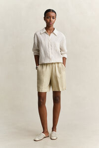 Relaxed Fit Striped Linen Shirt