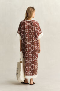 Monogram Cotton Silk Caftan