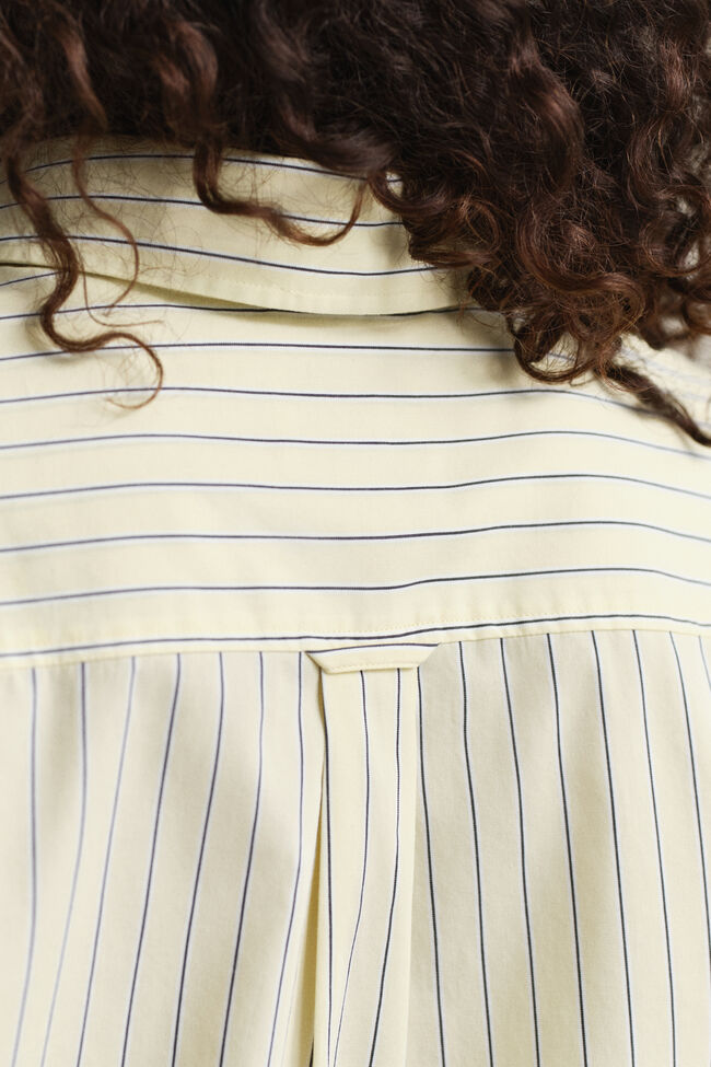 Relaxed Fit Striped Poplin Shirt